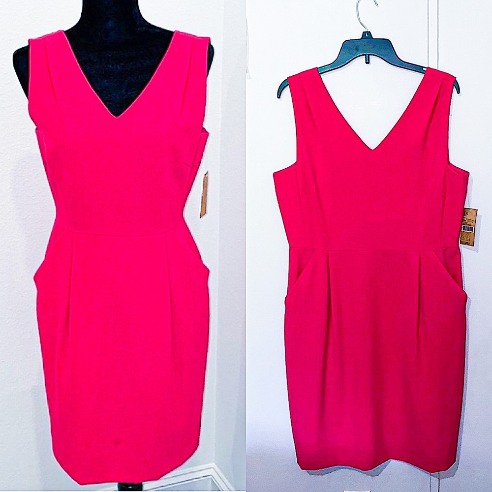 NWT! Daniel Cremieux hot pink cocktail dress!